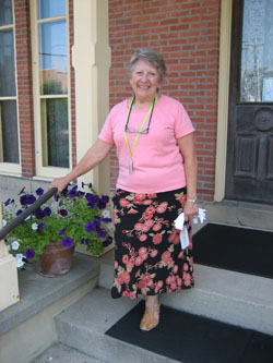 Betty gives tours at the Oberlin Heritage Center and has helped with researc projects